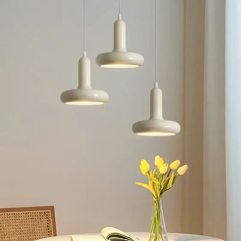 Minimalist nordic pendant ceramic led chandelier for living room