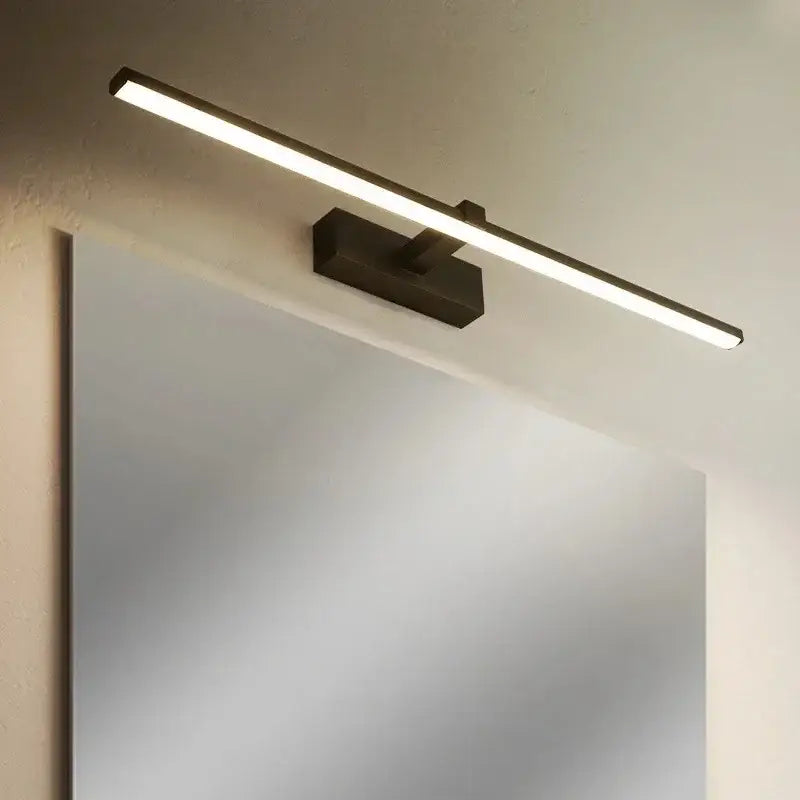 Modern gold wave led mirror bathroom wall sconce light
