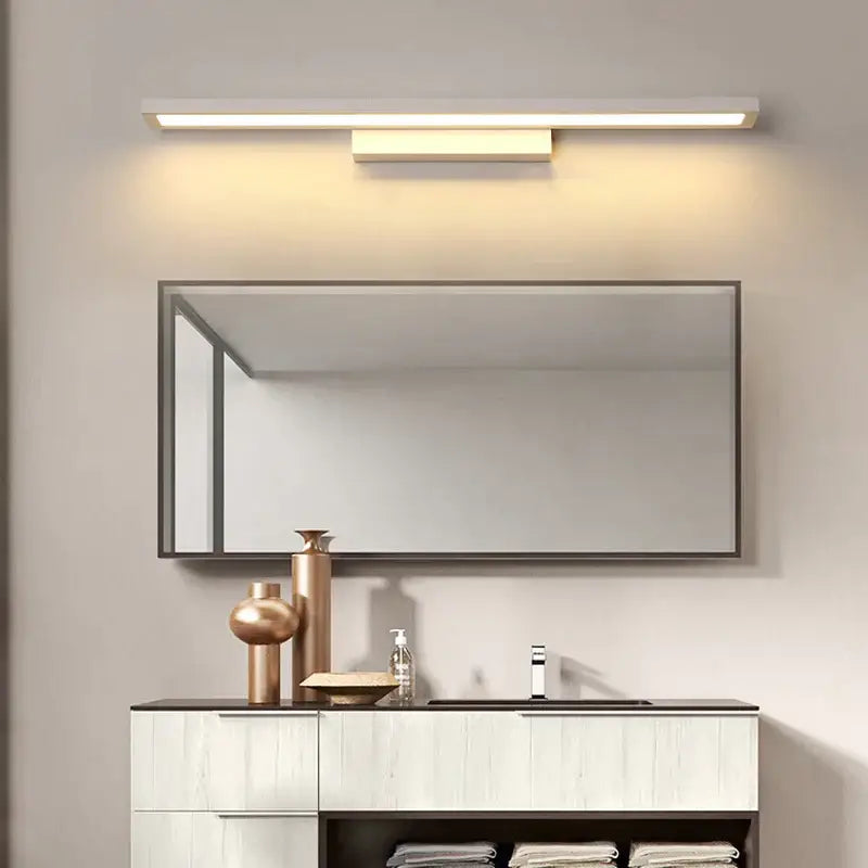 Modern black led mirror light bathroom wall lamp