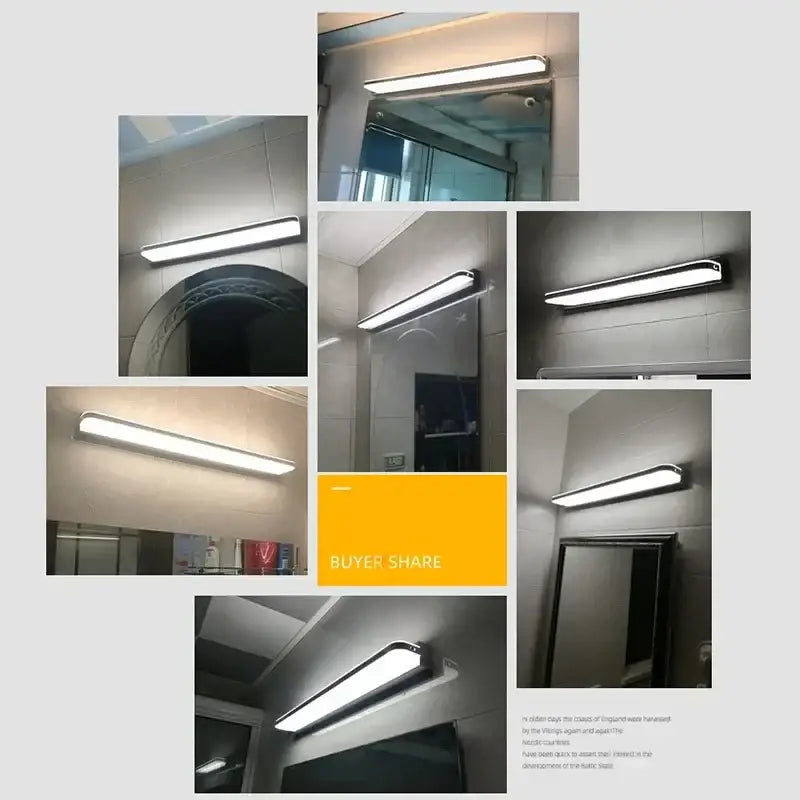 Modern chrome led mirror light – bathroom vanity lighting