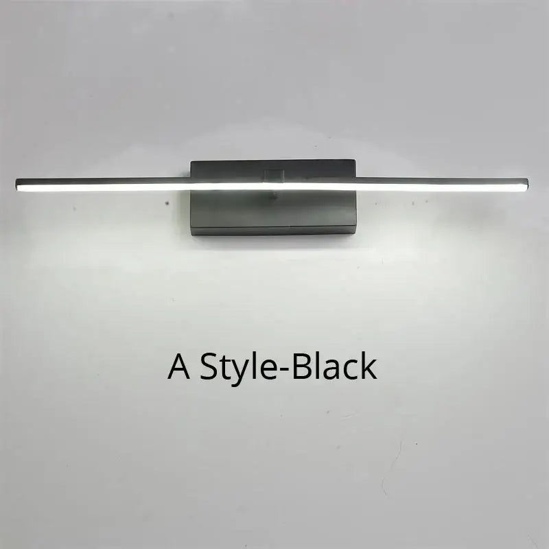 Modern black led mirror lights bathroom wall lamp