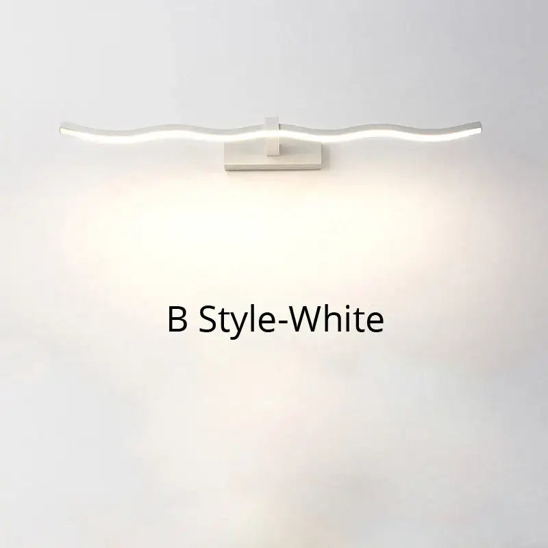 Modern black led mirror lights bathroom wall lamp