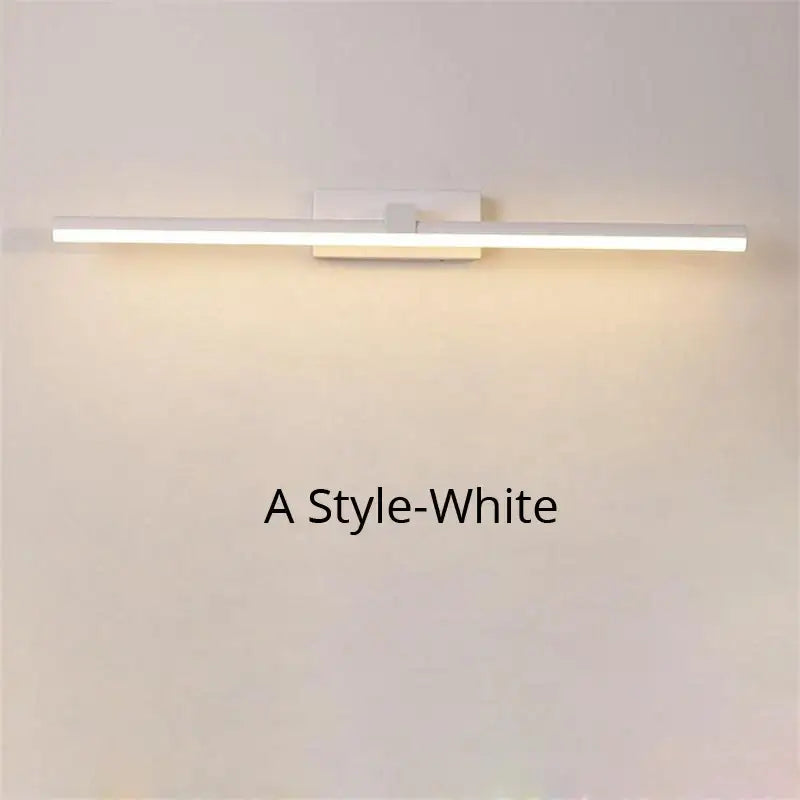 Modern black led mirror lights bathroom wall lamp