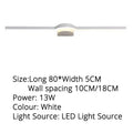 Modern minimalist sage green led mirror wall sconces for bathroom