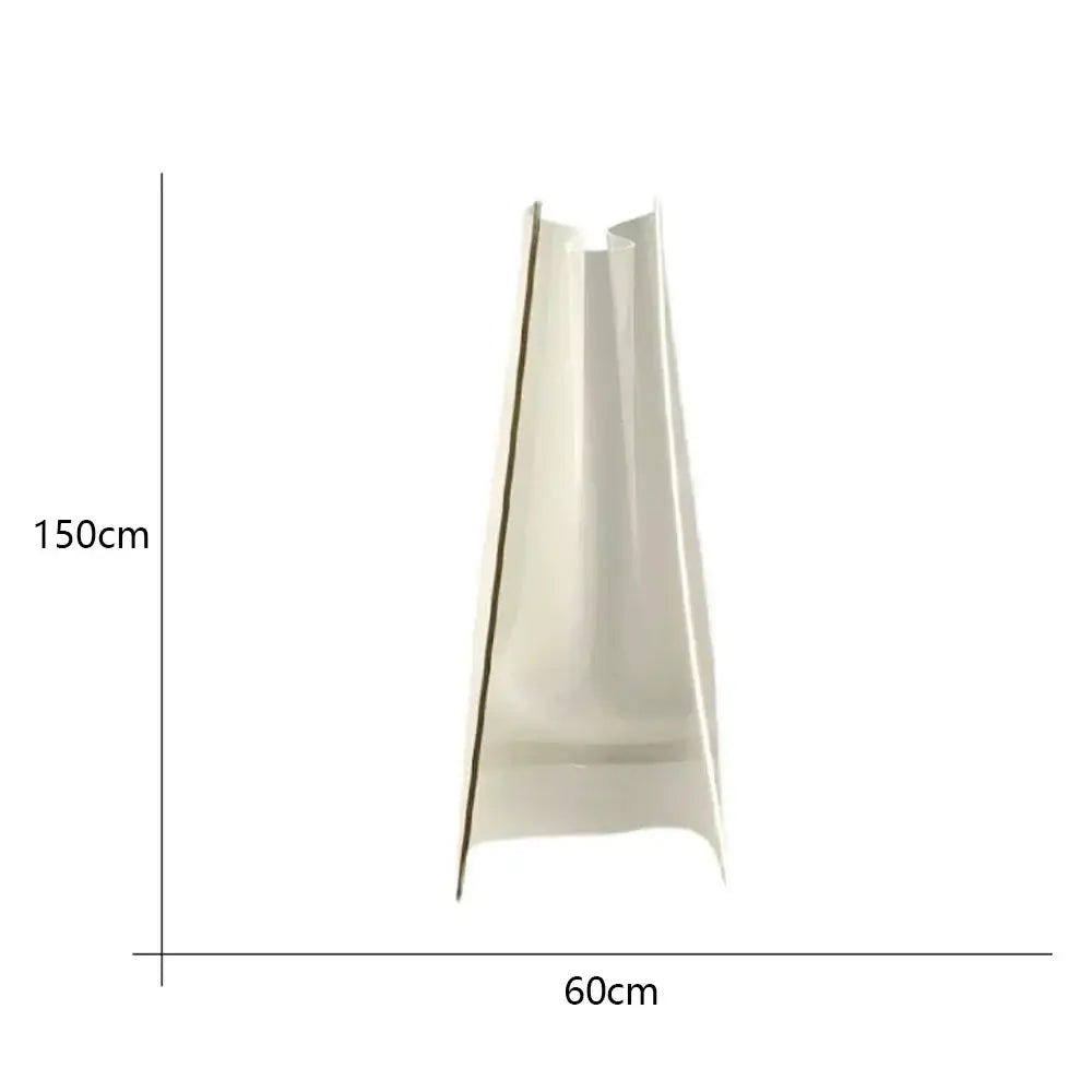 Modern gold floor lamp with white fabric diffuser living room light