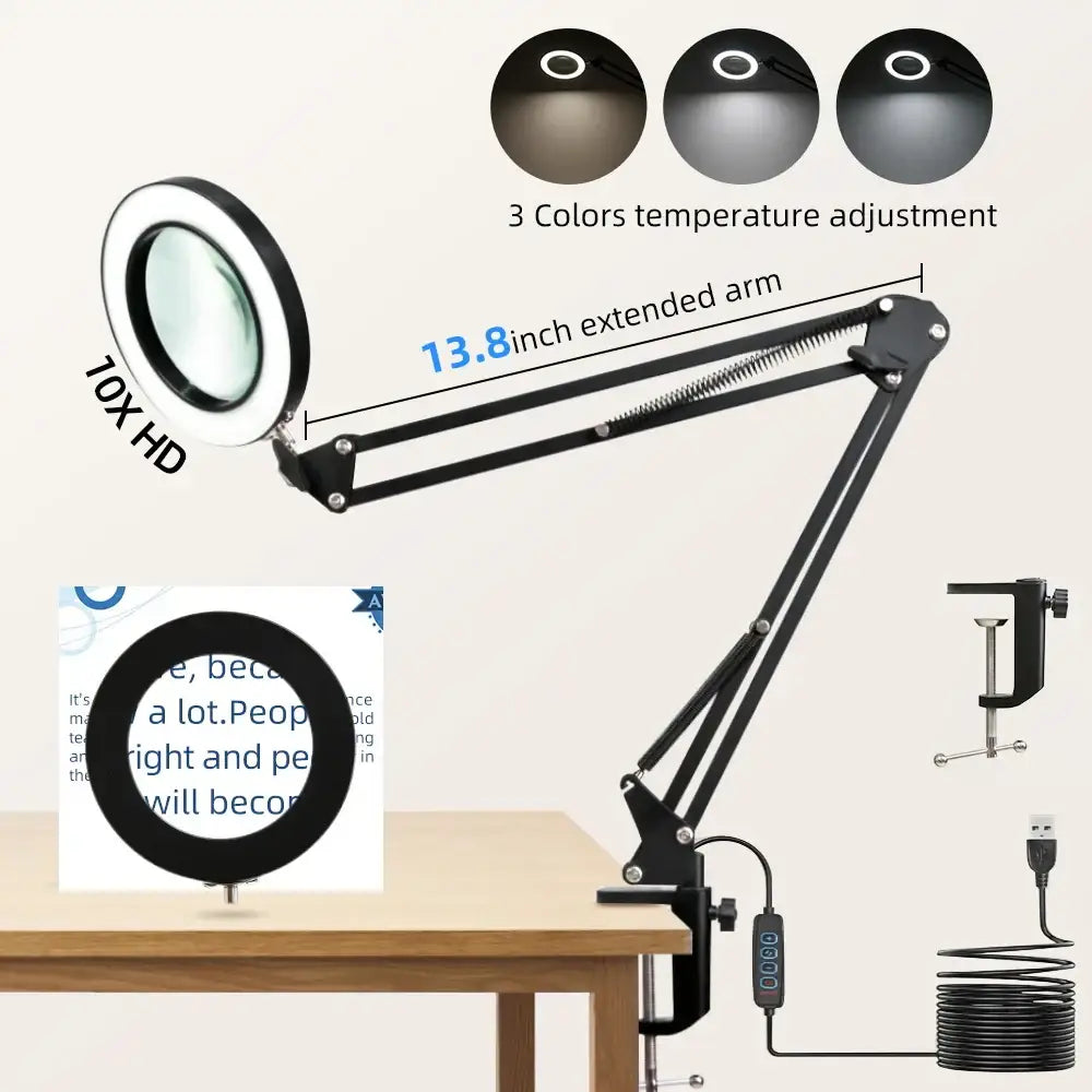 Modern black monitor desk lamp office eye care screen bar light