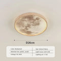 Decorbites led moon wood ceiling light and clock bedroom set