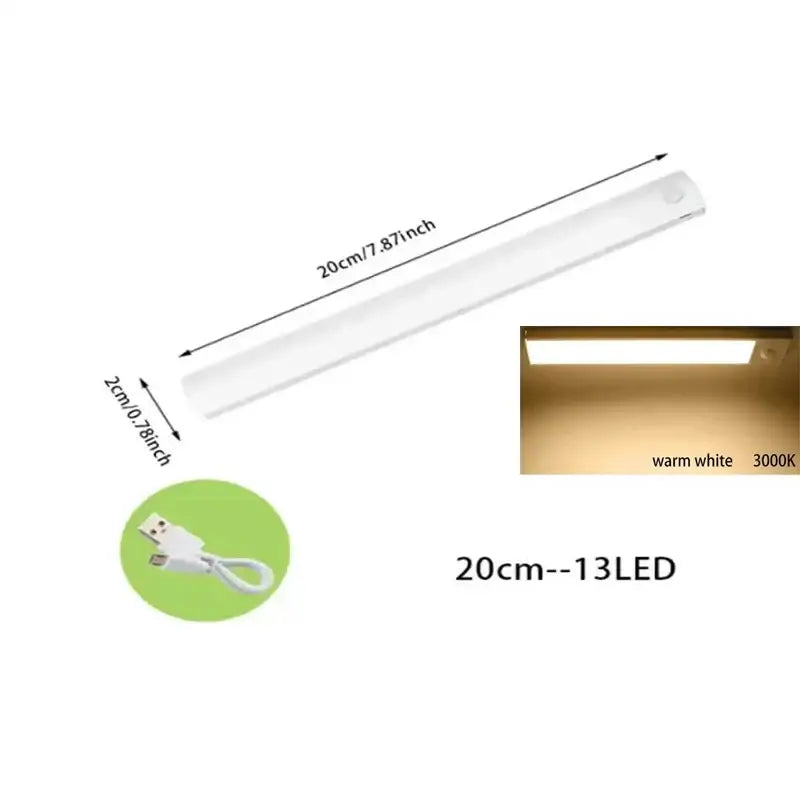 Dimmable white led motion sensor cabinet light kitchen strip light