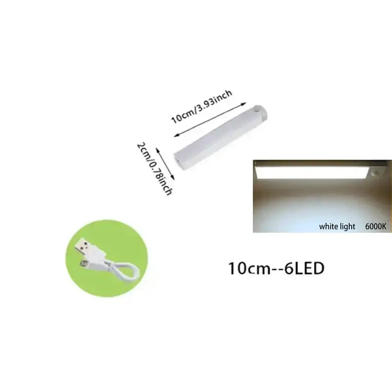 Dimmable white led motion sensor cabinet light kitchen strip light