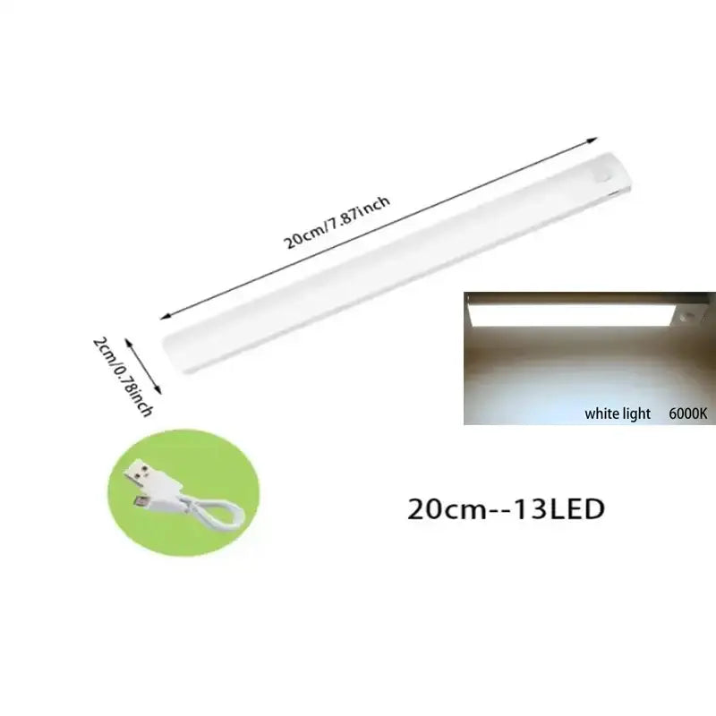 Dimmable white led motion sensor cabinet light kitchen strip light