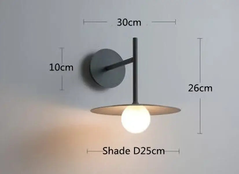 Minimalist black led movable arm wall lamp bedroom sconce