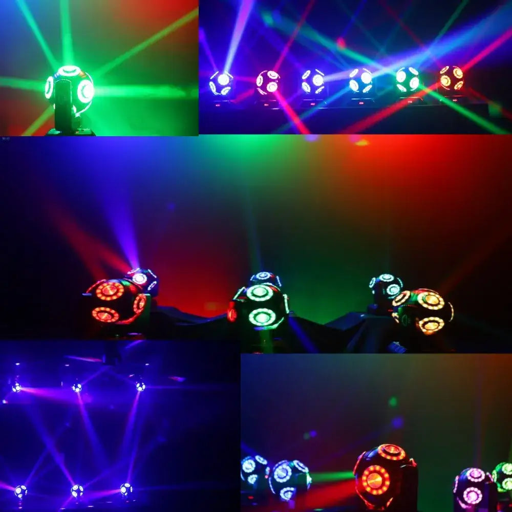 Black led moving head beam light with rgbw halo for dj stage room
