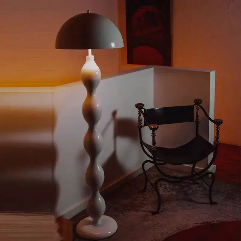 Olive green mushroom floor lamp living room warm dome light
