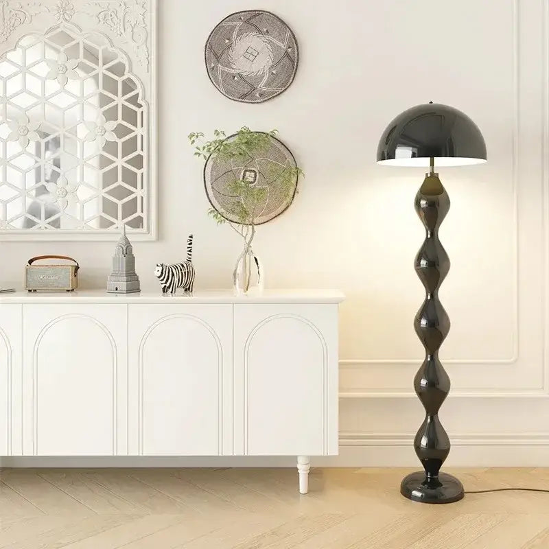 Olive green mushroom floor lamp living room warm dome light
