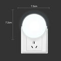 Modern circular white led night light bedroom wall lamp