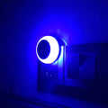 Modern orange circular led night light for bedroom smart sensor