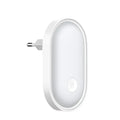 Smart white oval led night light with 360 ring lamp for bedroom