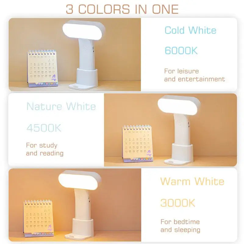 Modern white decorbites led nightlight bedroom table lamp