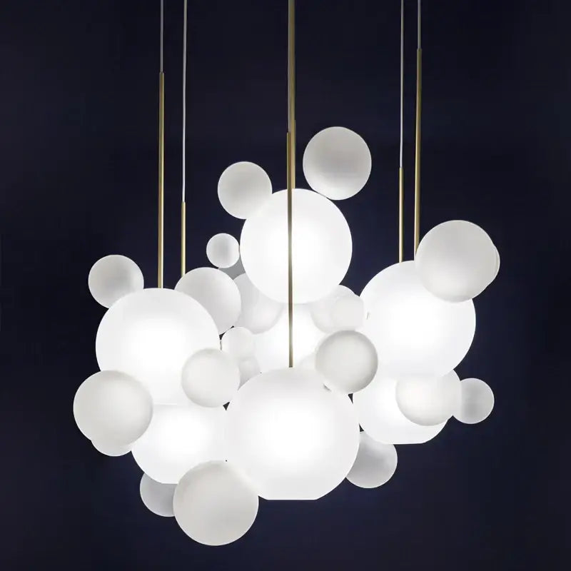 Adjustable nordic decor led bubble chandelier for living room