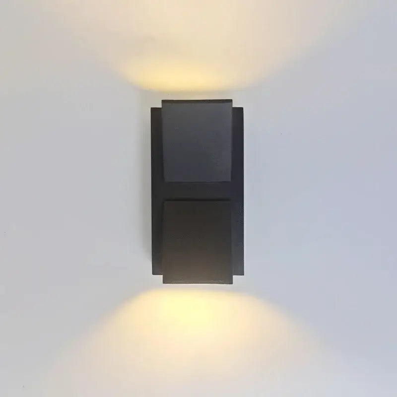 Modern minimalist white led outdoor porch wall light – yard sconce