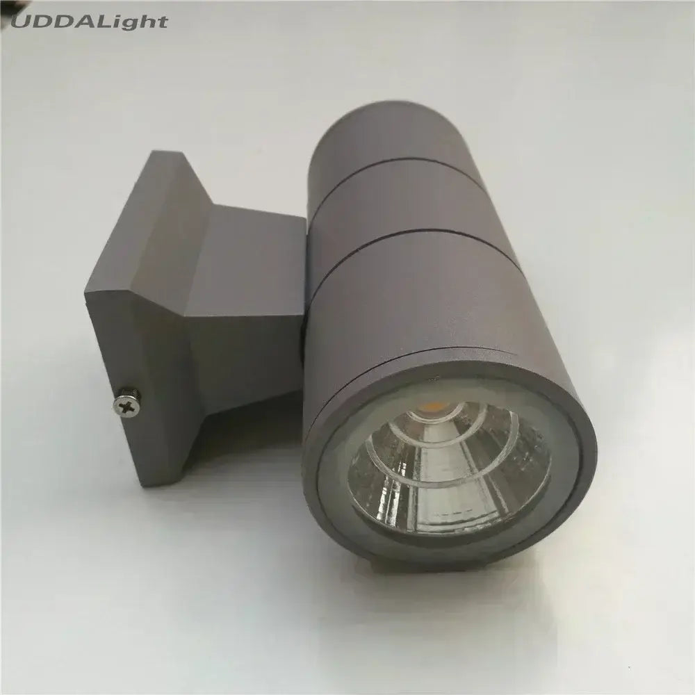 Modern black cylindrical outdoor wall lamp porch sconce