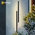 Modern minimalist black & white led outdoor wall lantern garden light