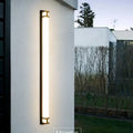 Modern black & gold led outdoor wall lamp garden sconce