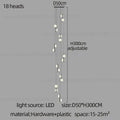 Modern minimalist decorbites led oval chandelier living room light