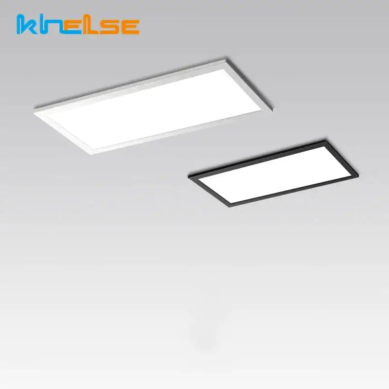 Modern rectangular white & black led panel lamp bathroom downlight
