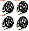 Black octagonal led par 12x18w stage light for party room