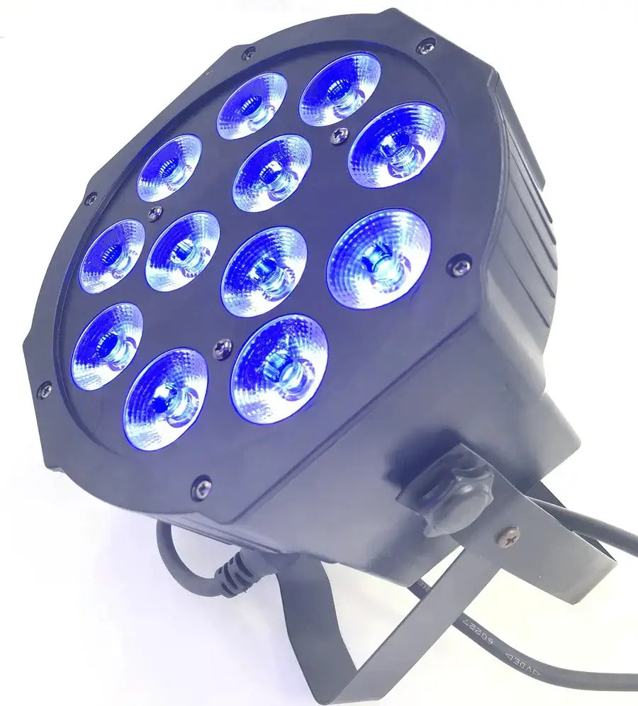 Black octagonal led par 12x18w stage light for party room