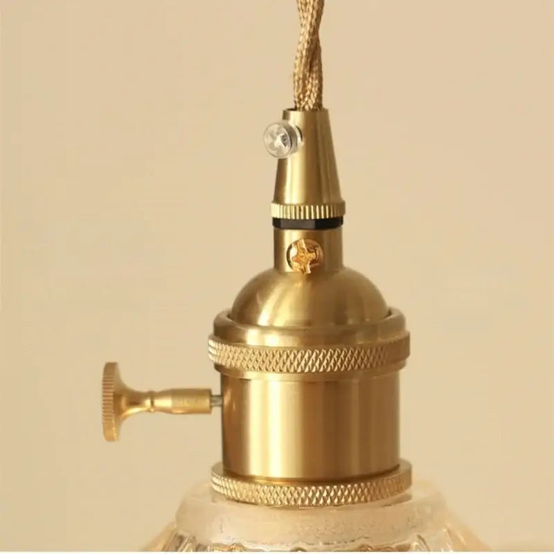 Modern faceted glass led pendant lamp stair light