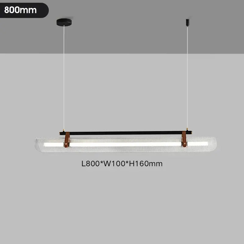Modern brass textured glass led pendant lamp for dining room