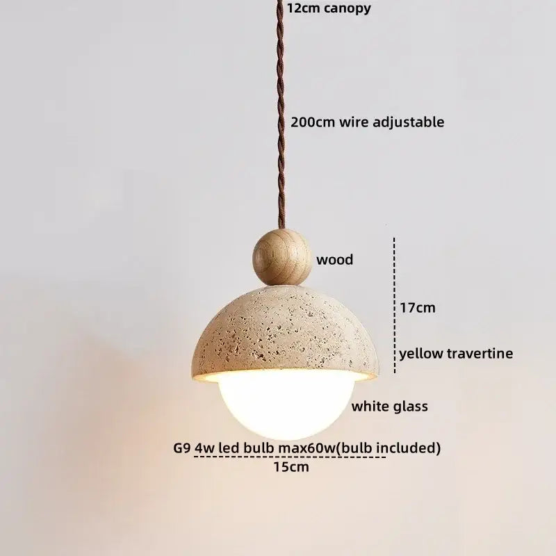Modern white concrete led pendant lamp dining room lighting