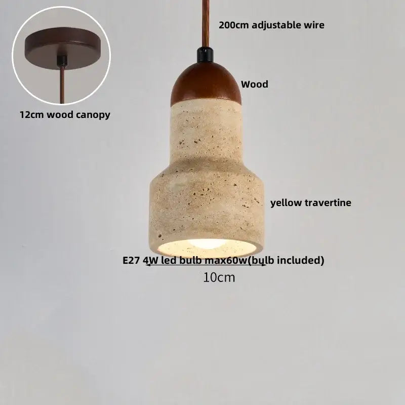 Modern white concrete led pendant lamp dining room lighting