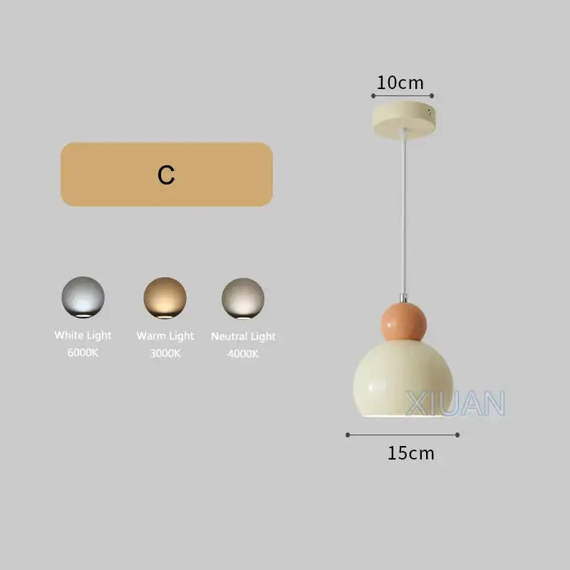Modern ceramic led pendant lamps for dining room living room