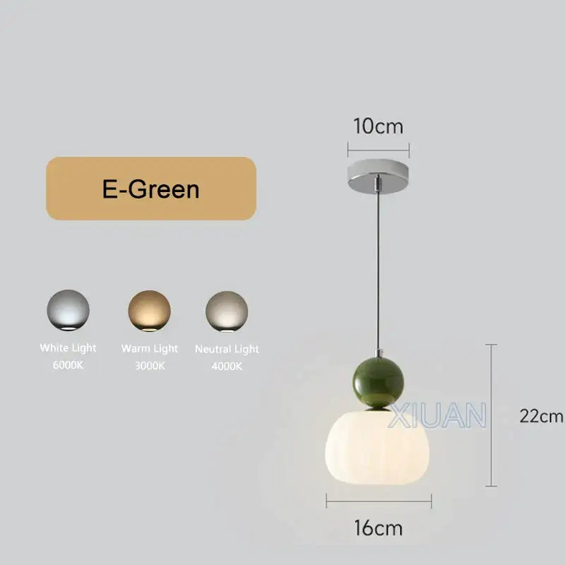 Modern ceramic led pendant lamps for dining room living room