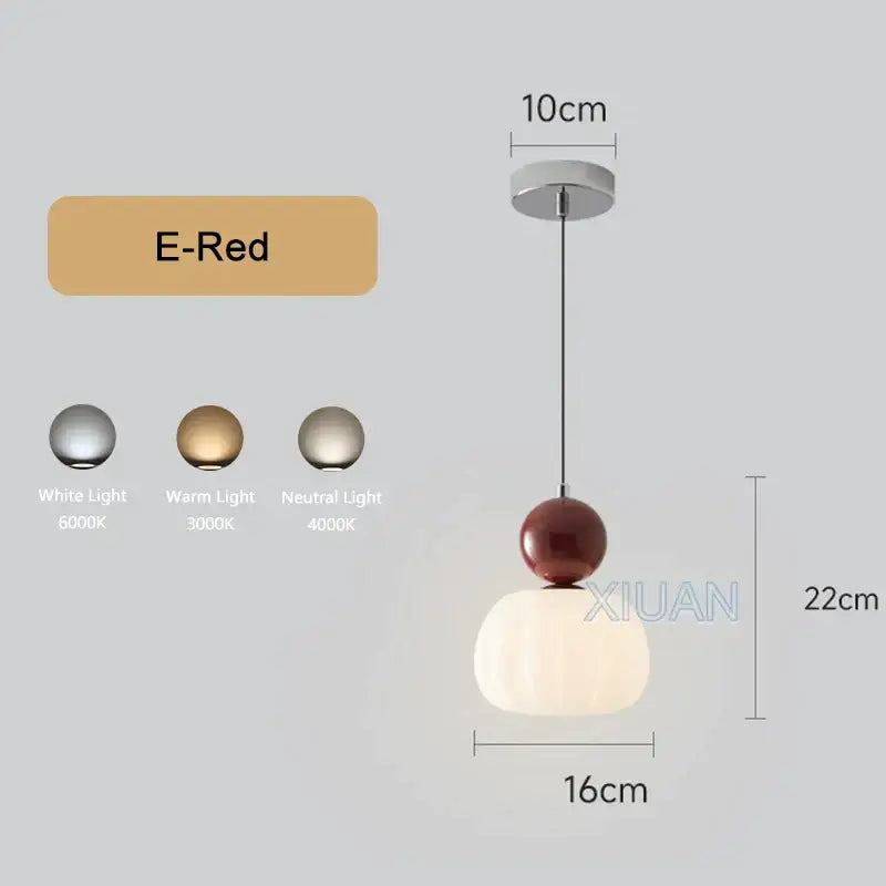 Modern ceramic led pendant lamps for dining room living room
