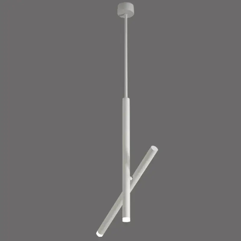 Minimalist white adjustable led pendant light for living room