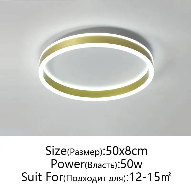 Modern black & white circular led pendant light dining room