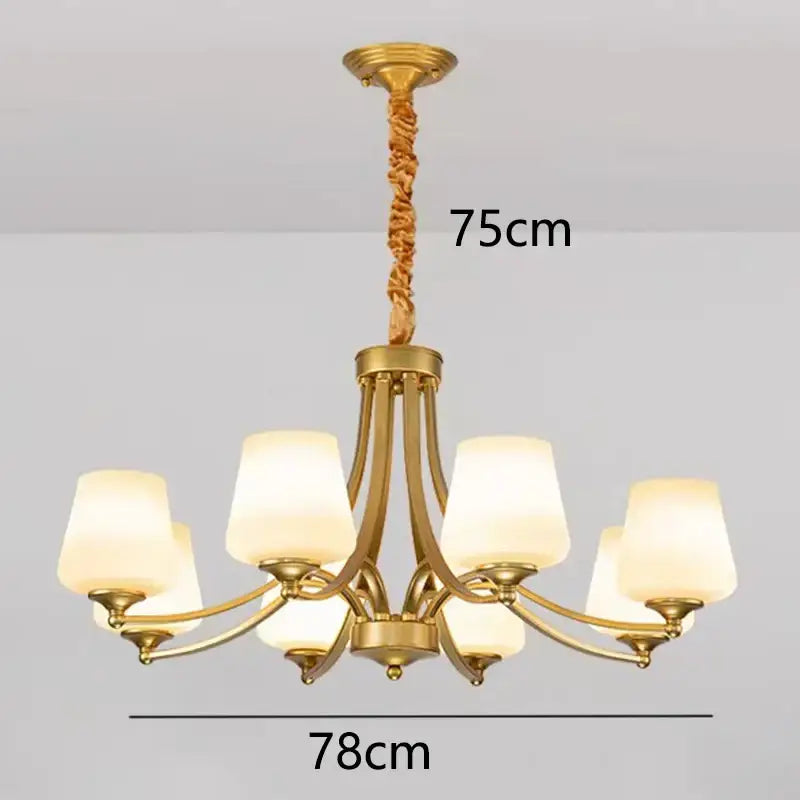Modern gold rope led pendant light for dining room