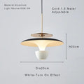 Modern metallic disc led pendant light for kitchen dining room