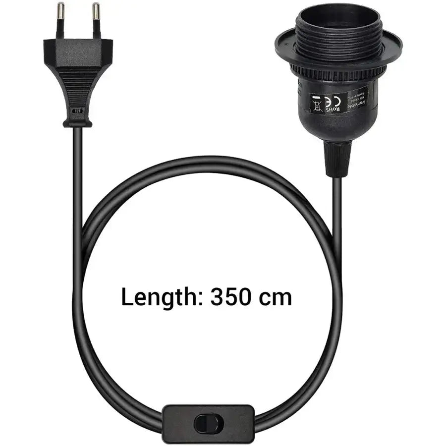 Industrial black led pendant light with switch bedroom cord kit