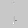 Modern minimalist gold led pendant light dining room cylindrical design
