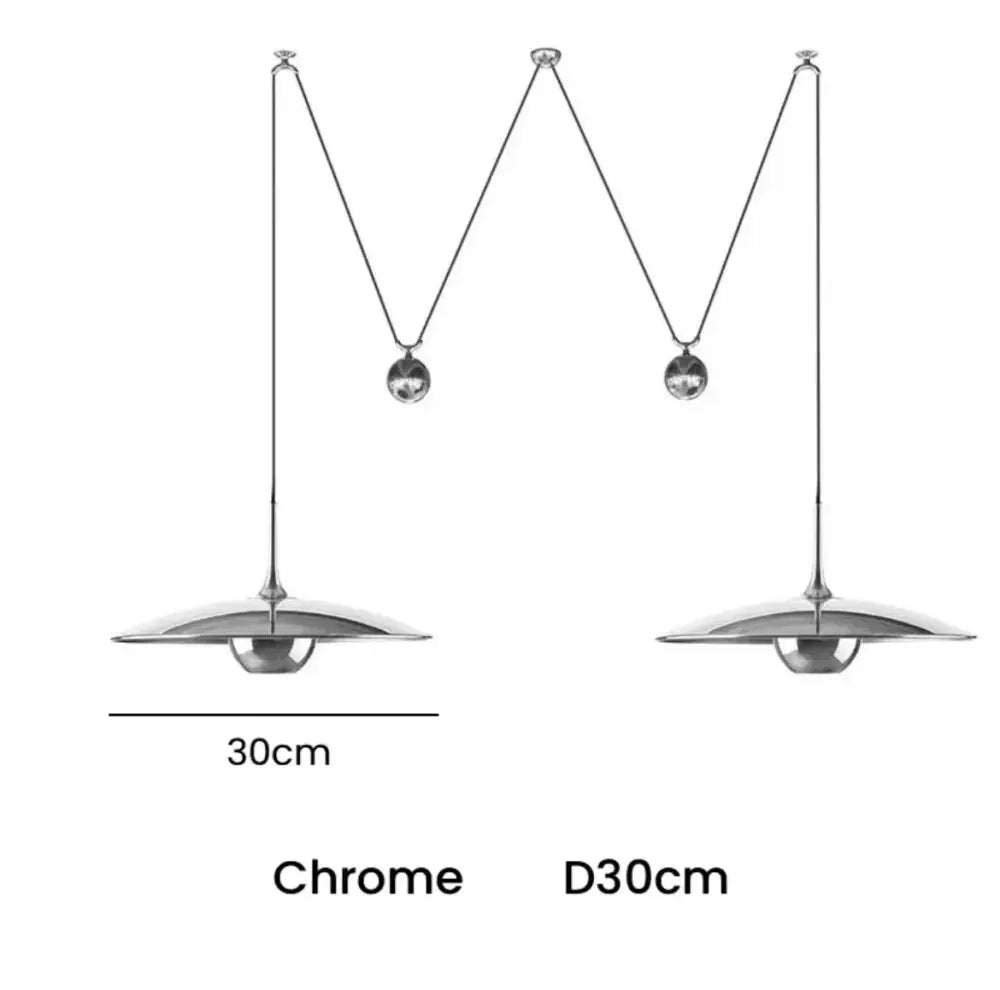 Modern gold disc led pendant lighting for dining room