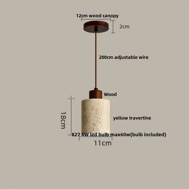 Modern beige concrete led pendant light for dining room