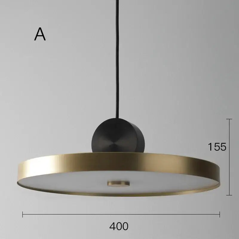 Modern brass and black decorbites led pendant light for kitchen
