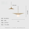 Modern minimalist off white and gold led pendant light dining room