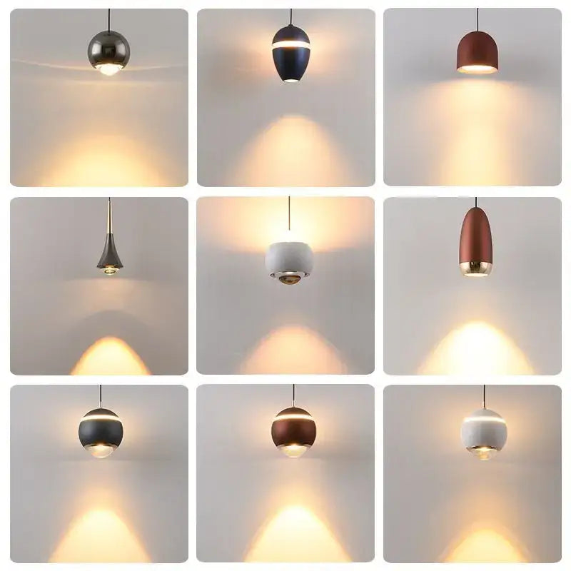 Modern metallic teardrop decorbites led pendant kitchen light