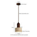 Modern wood and concrete led pendant light kitchen decorbites